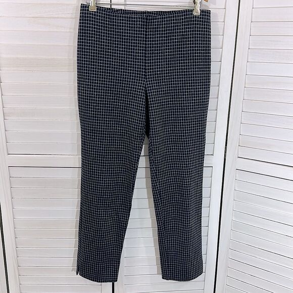 J. Jill Pants Size MP Plaid Ponte Slim Leg Pull On - Picture 2 of 10